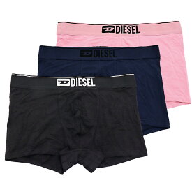 ディーゼル DIESEL ボクサーパンツ アンダーウェア（3枚セット） ロゴデザイン コットンストレッチ ボクサーブリーフ ST3V GDAC メンズ 【並行輸入品】