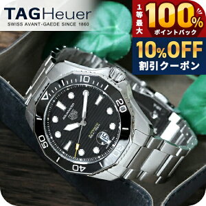 �_8/1�����A�c��10%OFF+�ő�100%�Ҍ��^ �^�O�E�z�C���[ �A�N�A���[�T�[ �v���t�F�b�V���i��300 �f�C�g 43mm �������� �r���v �u�����h �����Y TAG Heuer WBP201A.BA0632 �A�i���O �u���b�N �� ������� �h