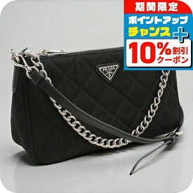 ＼全品10%OFF+さらに3倍★1/18限定／【中古】 プラダ ショルダーバッグ レディース ブランド PRADA 2WAYショルダーバッグ PR93078 ブラック バッグ 斜めがけ 高級 おしゃれ プレゼント 女性 実用的 かわいい