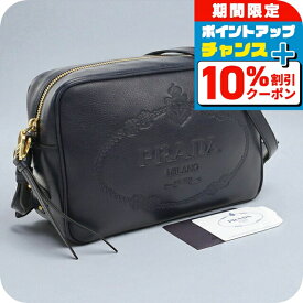 ＼全品10%OFF+さらに3倍★1/18限定／【中古】 プラダ ショルダーバッグ レディース ブランド PRADA スモール 1BH089 2EBJ F0216 ネイビー バッグ 斜めがけ 高級 おしゃれ プレゼント 女性 実用的 かわいい