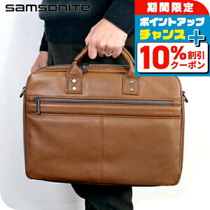 �T���\�i�C�g �r�W�l�X�o�b�O �����Y Samsonite SAM CLASSIC LEATHER Slim Brief �r�W�l�X�J�o�� �p�\�R���o�b�O PC�o�b�O �u���[�t�P�[�X ���N���[�g�o�b�O ���U�[ 126038-1221 COGNAC �o�b�O �M�t�g �y�� A4 