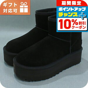 �_4/18���聚10%OFF+�����4�{�^ �A�O �u�[�c ���f�B�[�X �u�����h UGG CLASSIC MINI PLATFORM 1134991 �u���b�N �V���[�Y �I�ׂ郂�f��