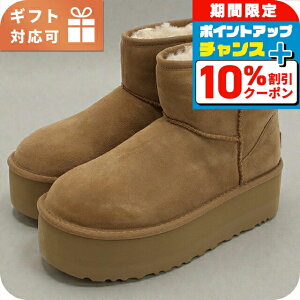 �_4/18���聚10%OFF+�����4�{�^ �A�O �u�[�c ���f�B�[�X �u�����h UGG CLASSIC MINI PLATFORM 1134991 �x�[�W�� �V���[�Y �I�ׂ郂�f��