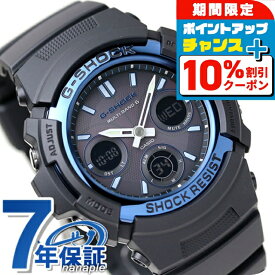 ＼10%割引クーポン＆さらに+3倍★7/18限定／ gショック ジーショック G-SHOCK 電波ソーラー AWG-M100A-1AER アナデジ スタンダードモデル ブラック 黒 ブルー CASIO カシオ 腕時計 メンズ ブランド おしゃれ 防水 軽い プレゼント 男性 実用的