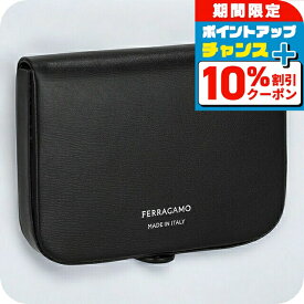 ＼10%割引クーポン＆さらに+3倍★5/18限定／ フェラガモ コインケース メンズ Ferragamo 661334CALF NER 770 097 ブラック 小銭入れ 小さい ブランド 高級 おしゃれ プレゼント 実用的