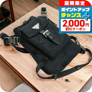 _2000~OFF+9{^ v_ ybgpi PRADA TESSUTO iC C^A 2YX003 NERO ubN  Iׂ郂f