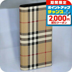 ＼2000円OFF+さらに12倍★12/10限定／ バ−バリ− 長財布 メンズ BURBERRY チェック 8069819 ベージュ ブラック ウォレット ブランド 高級 おしゃれ プレゼント 実用的