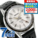 ＼2000円OFF+さらに9倍／ セイコー プレザージュ Style60’s ベーシックライン 自動巻き 腕時計 メンズ 革ベルト SEIKO PRESAGE SARY231 アナログ メタリックオフホワイト ブラック 黒 日本製 高級 ブランド おしゃれ 防水 プレゼント 男性 実用的 敬老の日ギフト