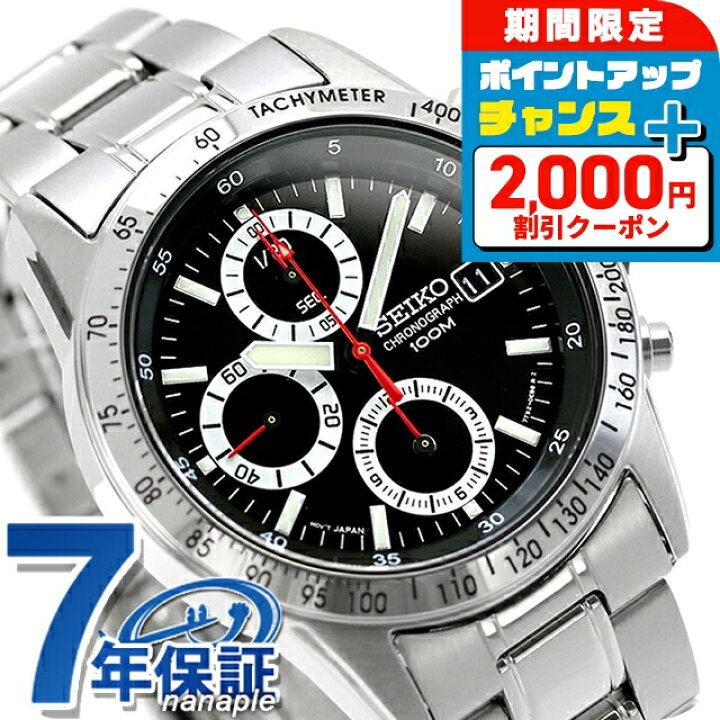 製造終了 希少海外モデル] SEIKO SNAF51P1 セイコー クオーツ クロノ 