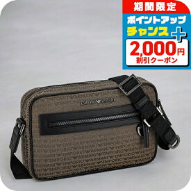 ＼全品2000円OFF＋さらに9倍／ エンポリオ・アルマーニ ショルダーバッグ メンズ EMPORIO ARMANI EM001210-AF13823 ブラウン 斜めがけ ブランド 高級 おしゃれ プレゼント 男性 実用的 かっこいい