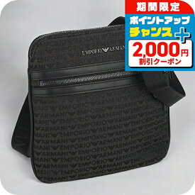 ＼全品2000円OFF＋さらに9倍／ エンポリオ・アルマーニ ショルダーバッグ メンズ EMPORIO ARMANI EM001780-AF13823 ブラック 斜めがけ ブランド 高級 おしゃれ プレゼント 男性 実用的 かっこいい