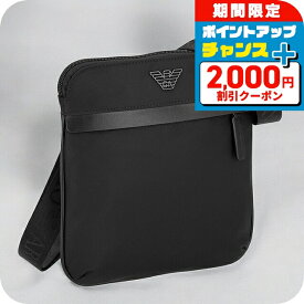 ＼全品2000円OFF＋さらに9倍／ エンポリオ・アルマーニ ショルダーバッグ メンズ EMPORIO ARMANI EM001807-AF13454 ブラック 斜めがけ ブランド 高級 おしゃれ プレゼント 男性 実用的 かっこいい