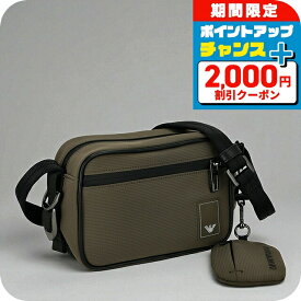 ＼全品2000円OFF＋さらに9倍／ エンポリオ・アルマーニ ショルダーバッグ メンズ EMPORIO ARMANI テックケース EM001220-AF13841 カーキ 斜めがけ ブランド 高級 おしゃれ プレゼント 男性 実用的 かっこいい