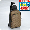 ＼2000円OFFクーポン+さらに9倍／ コーチ ボディバッグ メンズ ブランド COACH CO910 QBKHA カーキ 斜めがけ 軽量 小さめ ブランド 高級 おしゃれ プレゼント 男性 実用的 かっこいい