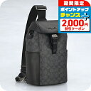 ＼2000円OFF+さらに9倍／ コーチ ボディバッグ メンズ ブランド COACH CT712 QBMI5 チャコール/ブラック 斜めがけ 軽量 小さめ ブランド 高級 おしゃれ プレゼント 男性 実用的 かっこいい