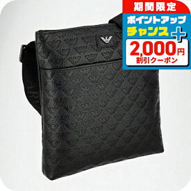 ＼全品2000円OFF＋さらに9倍／ エンポリオ・アルマーニ ショルダーバッグ メンズ ブランド EMPORIO ARMANI EM001688-AF14774 UC001 ブラック 斜めがけ ブランド 高級 おしゃれ プレゼント 男性 実用的 かっこいい