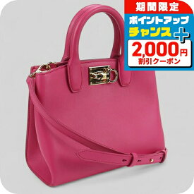 ＼2000円OFFクーポン+さらに9倍／【中古】 フェラガモ トートバッグ レディース ブランド FERRAGAMO ガンチーニ 2WAY 21 H288 ピンク バッグ 軽量 手提げ 高級 おしゃれ プレゼント 女性 実用的 かわいい
