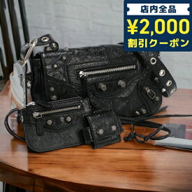 ＼27日02時まで★先着2000円OFFクーポン／【中古】 バレンシアガ 斜め掛け ショルダーバッグ レディース ブランド BALENCIAGA ル カゴール XS ショルダーバッグ レザー 719082 ブラック バッグ