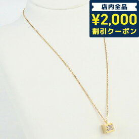 ＼スーパーSALE限定★さらに2000円OFFクーポン／【中古】 セリーヌ ネックレス レディース ブランド CELINE トリオンフ キューブ ゴールド ネックレス メタル ゴールド アクセサリー