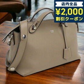 ＼スーパーSALE限定★さらに2000円OFFクーポン／【中古】 フェンディ 斜め掛け ショルダーバッグ レディース ブランド FENDI バイ ザ ウェイ ミディアム レザー 8BL124 1D5 グレー バッグ