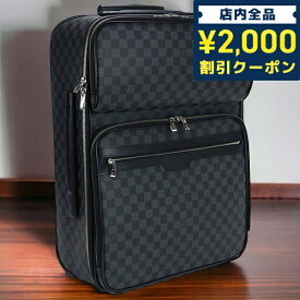 ＼6/5限定★さらに+3倍に2000円OFFクーポン／【中古】 ルイヴィトン キャリーケース メンズ ブランド LOUIS VUITTON グラフィット ペガス55 ダミエ・グラフィット N23300 ブラック バッグ