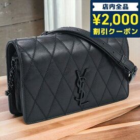 ＼スーパーSALE限定★2000円OFFクーポン／【中古】 サンローラン 斜め掛け ショルダーバッグ レディース ブランド SAINT LAURENT アンジー ショルダーバッグ カーフ 568906 03UD8 ブラック バッグ