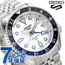 ＼2000円OFF+さらに12倍★1/15限定／ セイコー5 スポーツ SKX Series GMT 自動巻き 腕時計 メンズ Seiko 5 Sports SBSC017 アナログ シルバー 日本製 ブランド おしゃれ 防水 プレゼント 男性 実用的