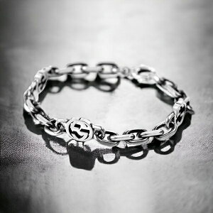 �_10%OFF+�����9�{��21��10�����^ �O�b�` �u���X���b�g �C���^�[���b�L���OG 17cm sterling silver ���j�Z�b�N�X �����Y ���f�B�[�X 620798 J8400 0811 GUCCI �V���o�[ �v���[���g ���p�I