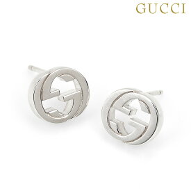 ＼全品10%OFF★21日10時迄／ グッチ ピアス GUCCI インターロッキングG スタッド sterling silver ユニセックス メンズ レディース 356289 J8400 8106 シルバー アクセサリー ギフト プレゼント 実用的