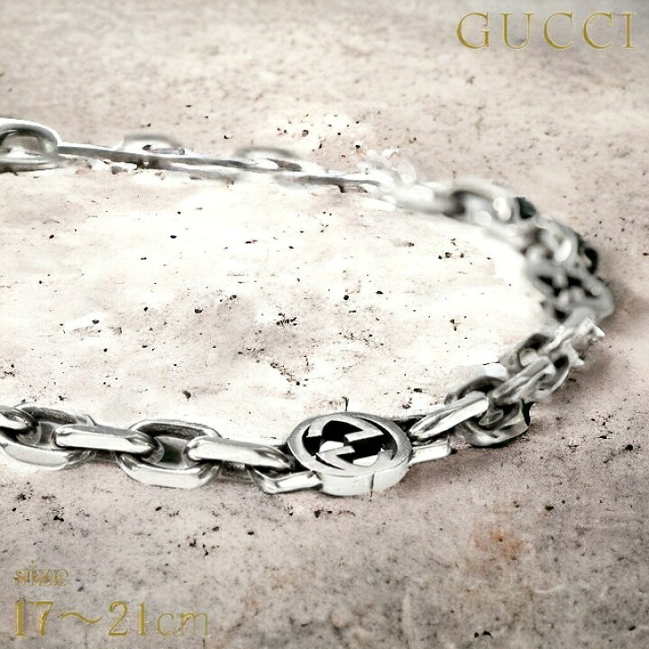 楽天市場】グッチ ブレスレット GUCCI インターロッキングG sterling  