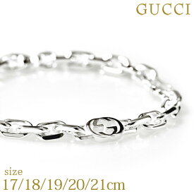 ＼全品10%OFF★21日10時迄／ グッチ ブレスレット GUCCI インターロッキングG sterling silver メンズ レディース 620798 J8400 8106 シルバー アクセサリー 17cm 18cm 19cm 20cm 選べるモデル プレゼント 実用的