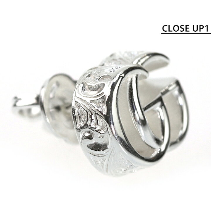 楽天市場】グッチ ピアス GUCCI ダブルG sterling silver スタッド 