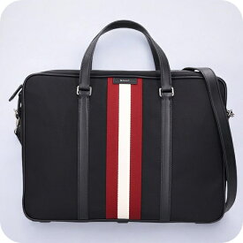 バリー ビジネスバッグ メンズ BALLY ナイロン 2WAY 6308533 ブラック レッド バッグ 軽量 A4 ノートpc ブランド 高級 おしゃれ プレゼント 男性 実用的 かっこいい