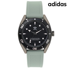 アディダス EDITION TWO クオーツ 腕時計 ブランド メンズ adidas AOFH22001 アナログ ブラック ライトグリーン 黒 父の日 プレゼント 実用的