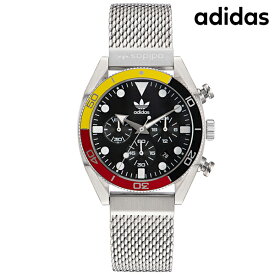アディダス EDITION TWO CHRONO クオーツ 腕時計 ブランド メンズ クロノグラフ adidas AOFH22501 アナログ ブラック 黒 父の日 プレゼント 実用的
