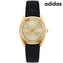 ＼最安プライス挑戦中／ アディダス EDITION ONE クオーツ 腕時計 メンズ レディース adidas AOFH22513 アナログ ゴールド ブラック 黒 ブランド おしゃれ 防水 軽い 華奢 プレゼント 実用的 敬老の日ギフト