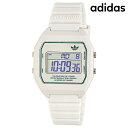 ＼P7倍+2000円OFF+さらに9倍★7/7限定／ アディダス DIGITAL TWO クオーツ 腕時計 メンズ レディース adidas AOST23557 デジタル ホワイト 白 ブランド おしゃれ 防水 軽い 華奢 プレゼント 実用的