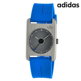 アディダス RETRO POP ONE クオーツ 腕時計 ブランド メンズ レディース adidas AOST23560 アナログ グレー ブルー 父の日 プレゼント 実用的