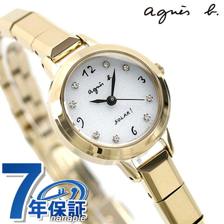 楽天市場 アニエスベー 時計 レディース ソーラー Fbsd949 Agnes B マルチェロ シルバー ゴールド 腕時計 腕時計のななぷれ