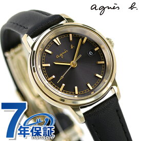 アニエスベー 時計 ソーラー レディース 腕時計 ブランド FCSD998 agnes b. ブラック プレゼント ギフト