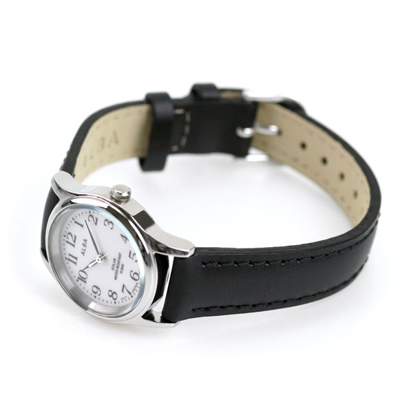 セイコー アルバ ソーラー レディース AEGD543 SEIKO ALBA ホワイト×ブラック 腕時計 時計 | 腕時計のななぷれ