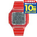 ＼7/15は全品10倍★さらに+7倍／ アディダス DIGITAL ONE GMT クオーツ 腕時計 メンズ レディース adidas AOST22051 デジタル レッド 赤 ブランド おしゃれ 防水 軽い 華奢 プレゼント 実用的