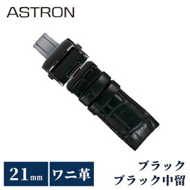 セイコー アストロン 替えバンド 純正 公式 時計ベルト 21mm クロコダイル 革 ブランド 腕時計 メンズ SEIKO ASTRON R7X11DC ブラック 黒
