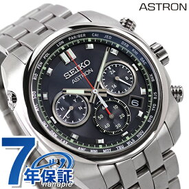 セイコー アストロン ソーラー電波 8B92 クロノグラフ チタン 日本製 電波ソーラー メンズ 腕時計 ブランド SBXY027 SEIKO ASTRON ブラック 父の日 プレゼント 実用的