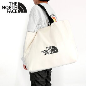 ノースフェイス トートバッグ メンズ レディース ブランド THE NORTH FACE TNE SHOPPER BAG L ポリエステル ホワイト バッグ 父の日 プレゼント 実用的