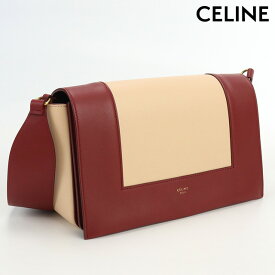 【中古】 セリーヌ ショルダー レディース ブランド CELINE フレームショルダー カーフ 18026 3AQO 27RY レッド