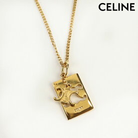 【あす楽対応】【中古】 セリーヌ ペンダント レディース ブランド CELINE セパラブル トリオンフインタ-ロック メタル ゴールド