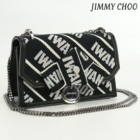 ＼スーパーSALE限定★2000円OFFクーポン／【中古】 ジミーチュウ 斜め掛け ショルダーバッグ レディース ブランド JIMMY CHOO フィンリーミニ ショルダーバッグ キャンバス ブラック