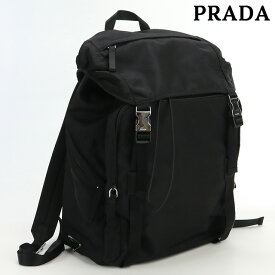 ＼4/27 09:59まで★先着2000円OFFクーポン／【あす楽対応】【中古】 プラダ リュック メンズ ブランド PRADA ナイロンバックパック ナイロン 2VZ062 ブラック