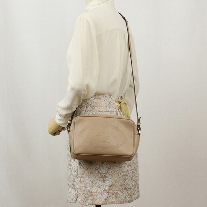 中古美品 掴まっ PRADA プラダ ショルダー 1BH089 ショルダーバッグ 